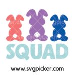 Bunny Squad Easter Bunny SVG Cricut Files